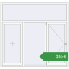 Ціноутворення Вікна 1900x1800 мм REHAU Euro 60 Білий (RAL 9016) з двох сторін. Ціна: €336.25