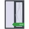 Ціноутворення Вікна 1000x1450 мм REHAU Euro 70 ANTHRACITE_GREY_STRUKTURAL з двох сторін. Ціна: $305.48