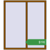 Ціноутворення Вікна 1300x1500 мм REHAU Euro 60 GOLDEN OAK з двох сторін. Ціна: $198.40