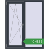 Ціноутворення Вікна 1113x1400 мм REHAU Euro 60 ANTHRACITE_GREY_STRUKTURAL з двох сторін. Ціна: ₴10,482.46
