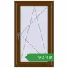 Ціноутворення Вікна 700x1200 мм REHAU Euro 70 WALNUT з двох сторін. Ціна: ₴9,273.91