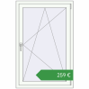Ціноутворення Вікна 850x1300 мм REHAU SYNEGO MD Білий (RAL 9016) з двох сторін. Ціна: €259.18
