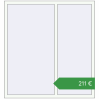 Ціноутворення Вікна 1400x1500 мм REHAU Euro 70 Білий (RAL 9016) з двох сторін. Ціна: €211.09