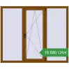 Ціноутворення Вікна 1800x1500 мм REHAU Euro 70 GOLDEN OAK з двох сторін. Ціна: 18 679.57 UAH