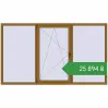 Ціноутворення Вікна 2600x1500 мм REHAU Brillant-Design LIGHT_OAK з двох сторін. Ціна: ₴25,893.83