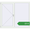 Ціноутворення Вікна 1680x1480 мм REHAU Euro 60 Білий (RAL 9016) з двох сторін. Ціна: €221.37