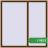 Ціноутворення Вікна 1300x1300 мм REHAU Euro 60 WALNUT з двох сторін. Ціна: ₴6,985.34