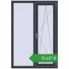 Ціноутворення Вікна 1000x1450 мм REHAU Euro 70 ANTHRACITE_GREY_STRUKTURAL з двох сторін. Ціна: ₴15,636.98