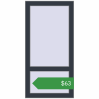 Ціноутворення Вікна 500x1000 мм REHAU Euro 60 ANTHRACITE_GREY_STRUKTURAL з двох сторін. Ціна: $62.53