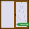 Ціноутворення Вікна 1500x1500 мм REHAU Euro 60 GOLDEN OAK з двох сторін. Ціна: 14 770.53 UAH
