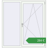 Ціноутворення Вікна 1400x1500 мм REHAU Euro 70 Білий (RAL 9016) з двох сторін. Ціна: €284.39