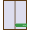 Ціноутворення Вікна 1400x1700 мм REHAU Euro 60 WALNUT з двох сторін. Ціна: $184.16