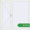Ціноутворення Вікна 1500x1500 мм REHAU Euro 60 Білий (RAL 9016) з двох сторін. Ціна: ₴8,956.64