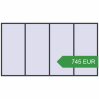 Ціноутворення Вікна 4000x2200 мм REHAU Euro 60 ANTHRACITE_GREY_STRUKTURAL з двох сторін. Ціна: 744.91 EUR