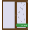 Ціноутворення Вікна 1200x1350 мм REHAU Euro 60 WALNUT з двох сторін. Ціна: ₴10,521.38