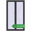 Ціноутворення Вікна 1200x2000 мм REHAU Euro 70 ANTHRACITE_GREY_GLATT з двох сторін. Ціна: ₴22,622.19