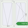 Ціноутворення Вікна 1200x1200 мм REHAU Euro 60 Білий (RAL 9016) з двох сторін. Ціна: ₴9,836.73