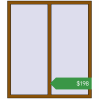 Ціноутворення Вікна 1300x1500 мм REHAU Euro 60 GOLDEN OAK з двох сторін. Ціна: $198.09