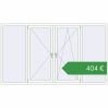Ціноутворення Вікна 2550x1450 мм REHAU Euro 60 Білий (RAL 9016) з двох сторін. Ціна: €404.12