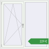 Ціноутворення Вікна 1460x1460 мм REHAU Euro 70 Білий (RAL 9016) з двох сторін. Ціна: €229.08