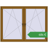 Ціноутворення Вікна 2000x1500 мм REHAU SYNEGO MD LIGHT_OAK з двох сторін. Ціна: €685.87