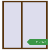 Ціноутворення Вікна 1400x1500 мм REHAU Euro 70 WALNUT з двох сторін. Ціна: ₴11,786.35