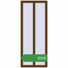 Ціноутворення Вікна 600x1500 мм REHAU Euro 60 WALNUT з двох сторін. Ціна: $108.19