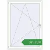 Ціноутворення Вікна 1200x1700 мм REHAU Euro 70 ANTHRACITE_GREY_STRUKTURAL ззовні. Ціна: 360.6 EUR