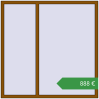 Ціноутворення Вікна 1600x1600 мм REHAU SYNEGO MD GOLDEN OAK з двох сторін. Ціна: €887.84