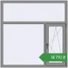 Ціноутворення Вікна 1500x1500 мм Altest Pony 375 RAL 9007 Grey aluminium з двох сторін. Ціна: ₴18,791.69