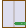 Ціноутворення Вікна 1920x2260 мм REHAU Euro 70 GOLDEN OAK з двох сторін. Ціна: €584.00