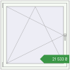 Ціноутворення Вікна 1200x1200 мм REHAU SYNEGO MD Білий (RAL 9016) з двох сторін. Ціна: ₴21,533.14