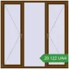 Ціноутворення Вікна 1800x1800 мм REHAU Euro 60 WALNUT з двох сторін. Ціна: 20 121.92 UAH