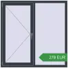 Ціноутворення Вікна 1400x1400 мм REHAU Euro 60 ANTHRACITE_GREY_STRUKTURAL з двох сторін. Ціна: 277.7 EUR