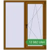 Ціноутворення Вікна 1300x1500 мм REHAU Euro 60 GOLDEN OAK з двох сторін. Ціна: 13 981.79 UAH