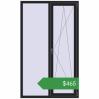 Ціноутворення Вікна 1200x2000 мм REHAU Brillant-Design BLACK_ULTI-MATT з двох сторін. Ціна: $465.45