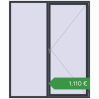 Ціноутворення Вікна 2000x2400 мм REHAU Brillant-Design ANTHRACITE_GREY_STRUKTURAL з двох сторін. Ціна: €1,109.87