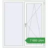 Ціноутворення Вікна 1300x1450 мм REHAU Euro 60 Білий (RAL 9016) з двох сторін. Ціна: 7 694.57 UAH