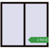 Ціноутворення Вікна 1340x1260 мм REHAU Euro 60 BLACK_BROWN з двох сторін. Ціна: ₴6,950.27