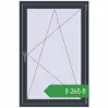 Ціноутворення Вікна 900x1370 мм REHAU Euro 60 ANTHRACITE_GREY_STRUKTURAL з двох сторін. Ціна: ₴8,265.37
