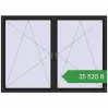 Ціноутворення Вікна 2380x1725 мм Altest Pony 375 RAL 8022 Black brown з двох сторін. Ціна: ₴35,519.75