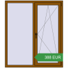 Ціноутворення Вікна 1300x1500 мм REHAU Euro 70 GOLDEN OAK з двох сторін. Ціна: 388.26 EUR