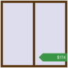 Ціноутворення Вікна 1500x1500 мм REHAU Euro 60 WALNUT з двох сторін. Ціна: $174.24
