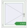Ціноутворення Вікна 800x900 мм REHAU Euro 60 Білий (RAL 9016) з двох сторін. Ціна: ₴4,391.72