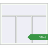 Ціноутворення Вікна 1500x1300 мм REHAU Euro 60 Білий (RAL 9016) з двох сторін. Ціна: €186.04