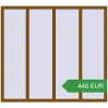 Ціноутворення Вікна 2000x1800 мм REHAU Euro 60 GOLDEN OAK з двох сторін. Ціна: 446.23 EUR