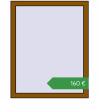 Ціноутворення Вікна 800x1000 мм REHAU Brillant-Design GOLDEN OAK з двох сторін. Ціна: €159.81