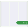 Ціноутворення Вікна 1600x1500 мм REHAU Euro 60 Білий (RAL 9016) з двох сторін. Ціна: €187.90