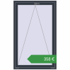 Ціноутворення Вікна 1000x1600 мм REHAU Euro 70 ANTHRACITE_GREY_STRUKTURAL з двох сторін. Ціна: €358.04