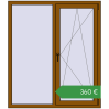 Ціноутворення Вікна 1300x1500 мм REHAU Euro 60 GOLDEN OAK з двох сторін. Ціна: €359.64